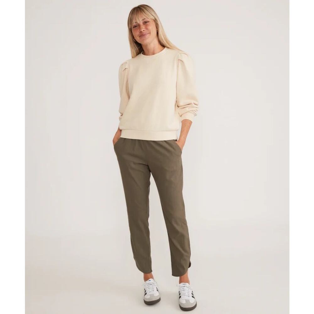 Marine Layer Allison Pant Dusty Olive Sm Tencel Lightweight Casual Comfortable